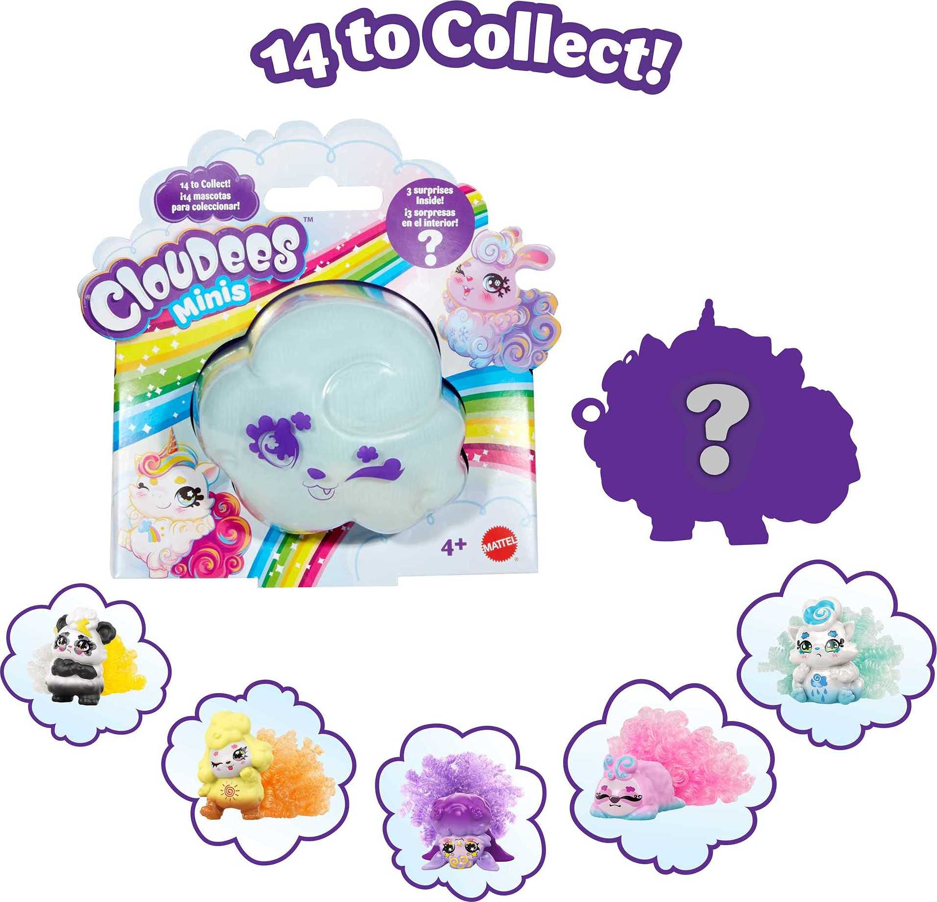 Mattel Cloudees Interactive Cloud Toy With Hidden Surprise Pet - Kids Toys 4+ Years