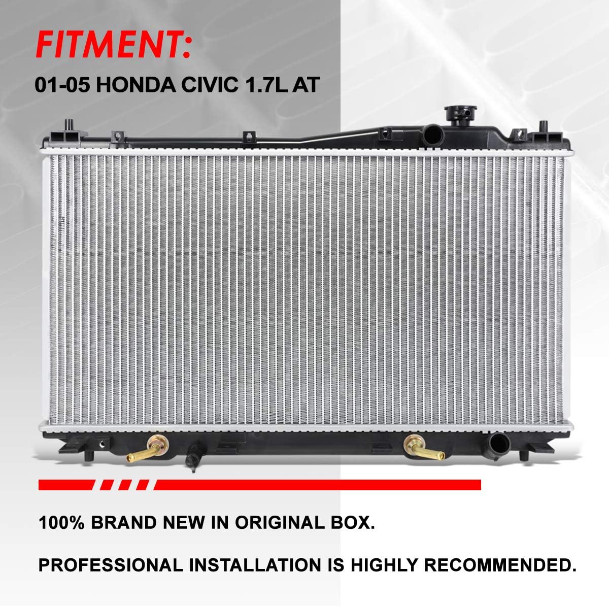 A-Premium Engine Coolant Radiator Assembly with Transmission Oil Cooler - Compatible with Honda