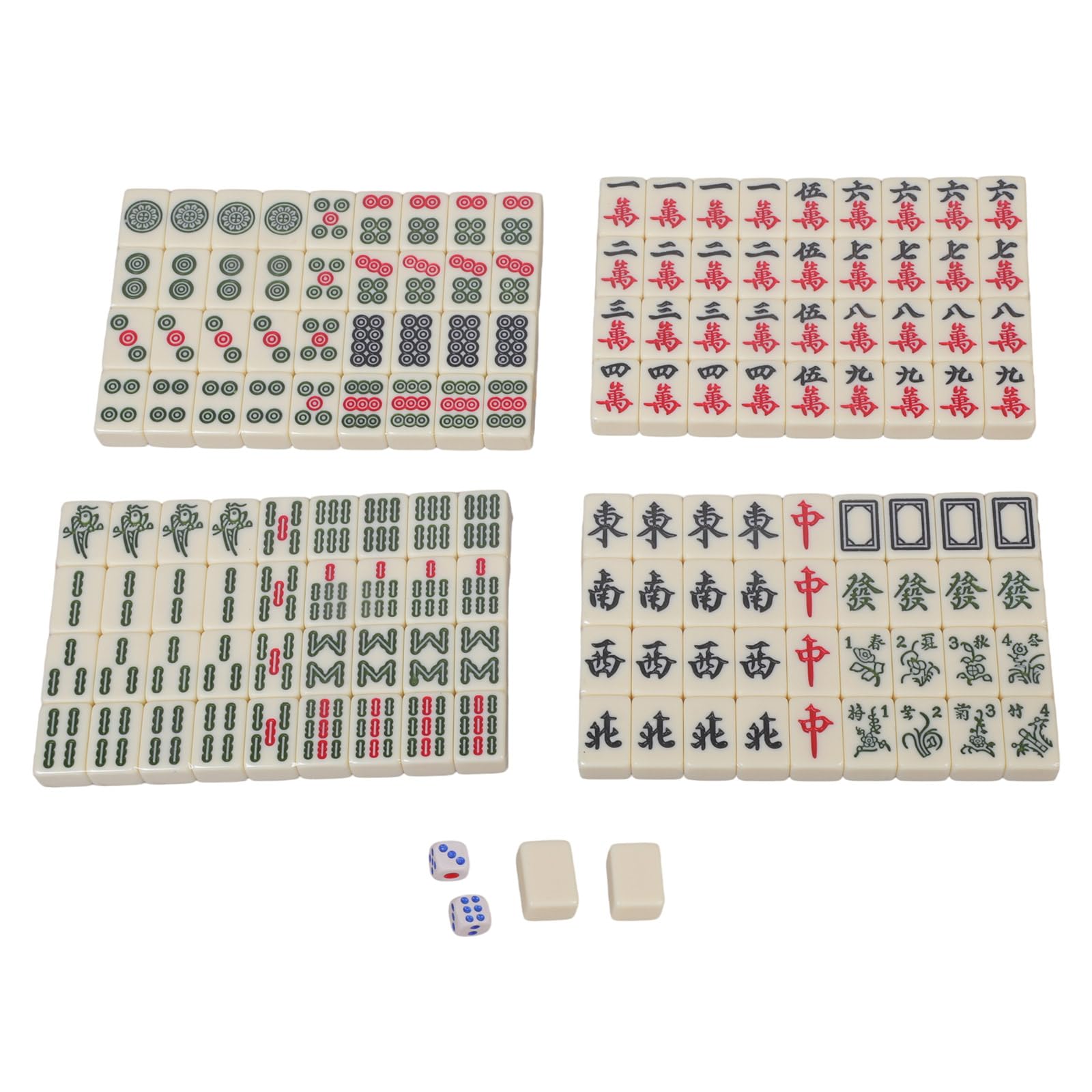 Mahjong tradycyjna chińska wersja zestaw gier lekki przenośny 146 płytek Mah-Jongg podróż rodzina wypoczynek na czas chiński mahjong książka dla początkujących