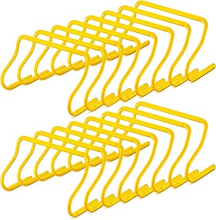 16 Pcs 12" Speed Agility Training Hurdles Large Size Detachable Agility Hurdles Hurdles Training Equipment Set for Athletes Soccer Basketball