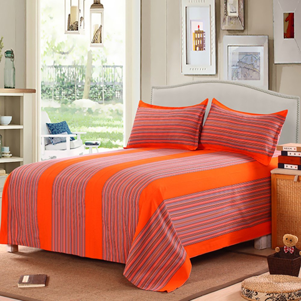 Drap de lit simple en coton 120x220 pour chambre d'amis