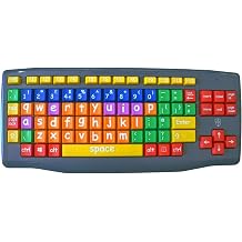 Easy2Use Large Key Large Print Lower Case Coloured Kids Keyboard