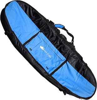 Hemp Surfboard Travel Bag - Mini Simmons, Shortboard, Longboard Surfboard Bag, 20mm Padding, YKK Zipper, Multiple Pockets, Keeps Boards Cool, Easy Carry Straps, Rated as Best by ESPN