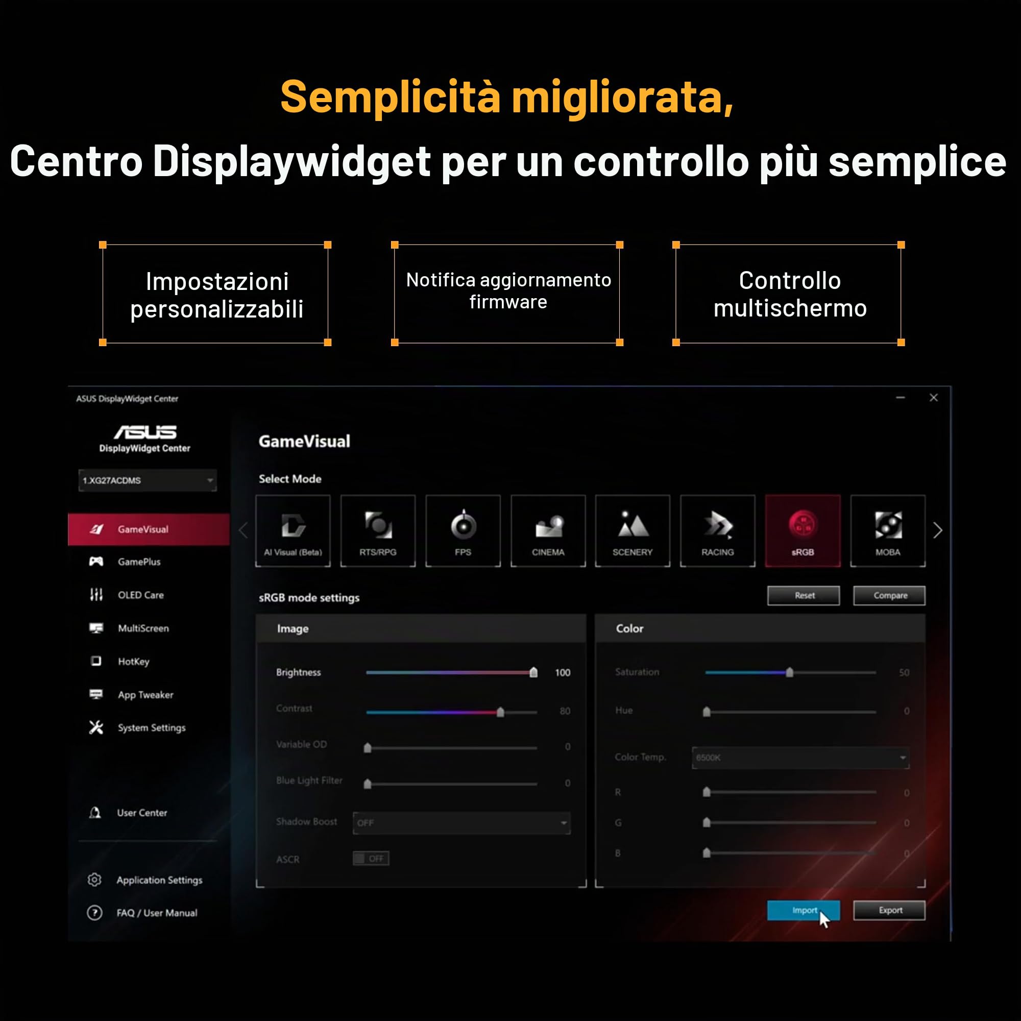 ASUS TUF GAMING VG34WQ5A, Monitor Gaming Curvo Serie 5 da 34" WQHD, Nero | Fast VA (3440x1440), 0,5ms (GTG), Doppia Modalità (WQHD 200Hz or HD 400Hz), ELMB SYNC, DisplayWidget Center, Gaming AI