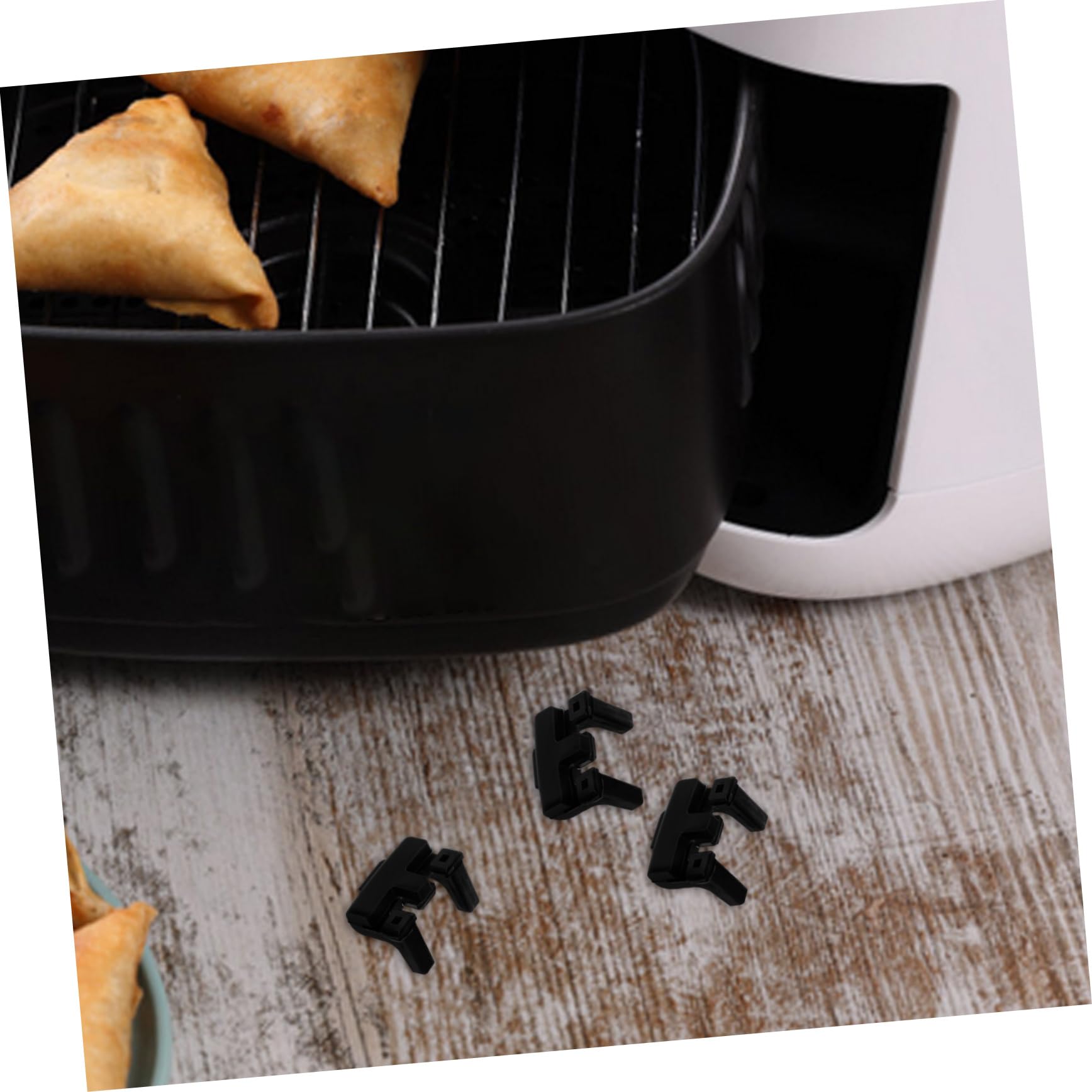 Amosfun 50 Pezzi Foglio di Protezione Angolare in Silicone Airfryer Friggitrice Ad Paraurti Protezione Parti di Ricambio Friggitrice Ad Paraurti Angolo di Protezione