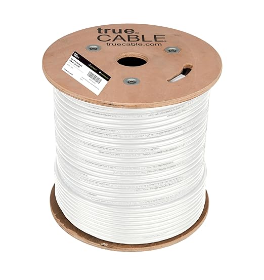 Cable Ethernet Cat6 Blindado F/UTP 500ft Blanco TRUE CABLE miniatura 3
