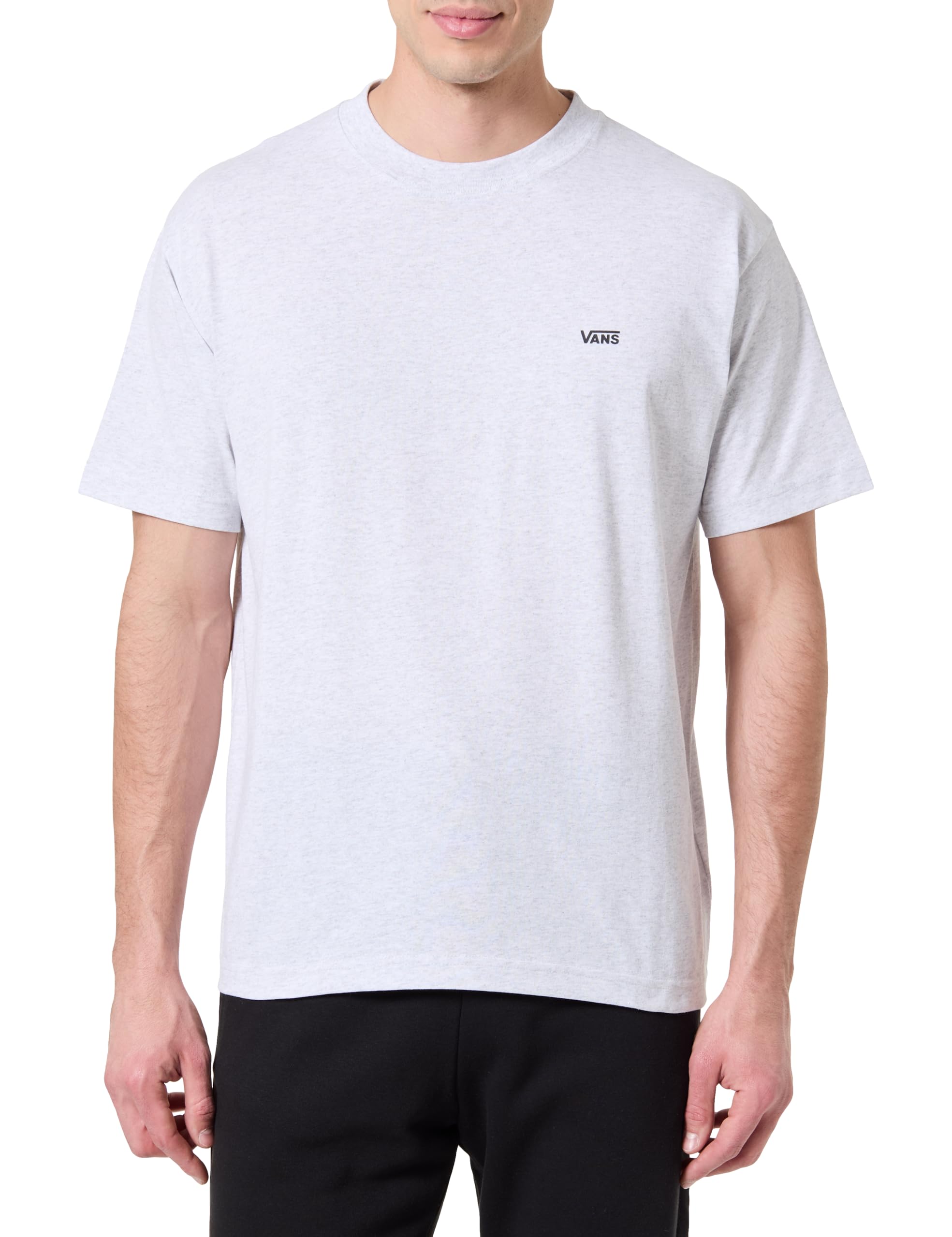 Vans Men's Left Chest Ss T-Shirt, Light Grey Heather, XS