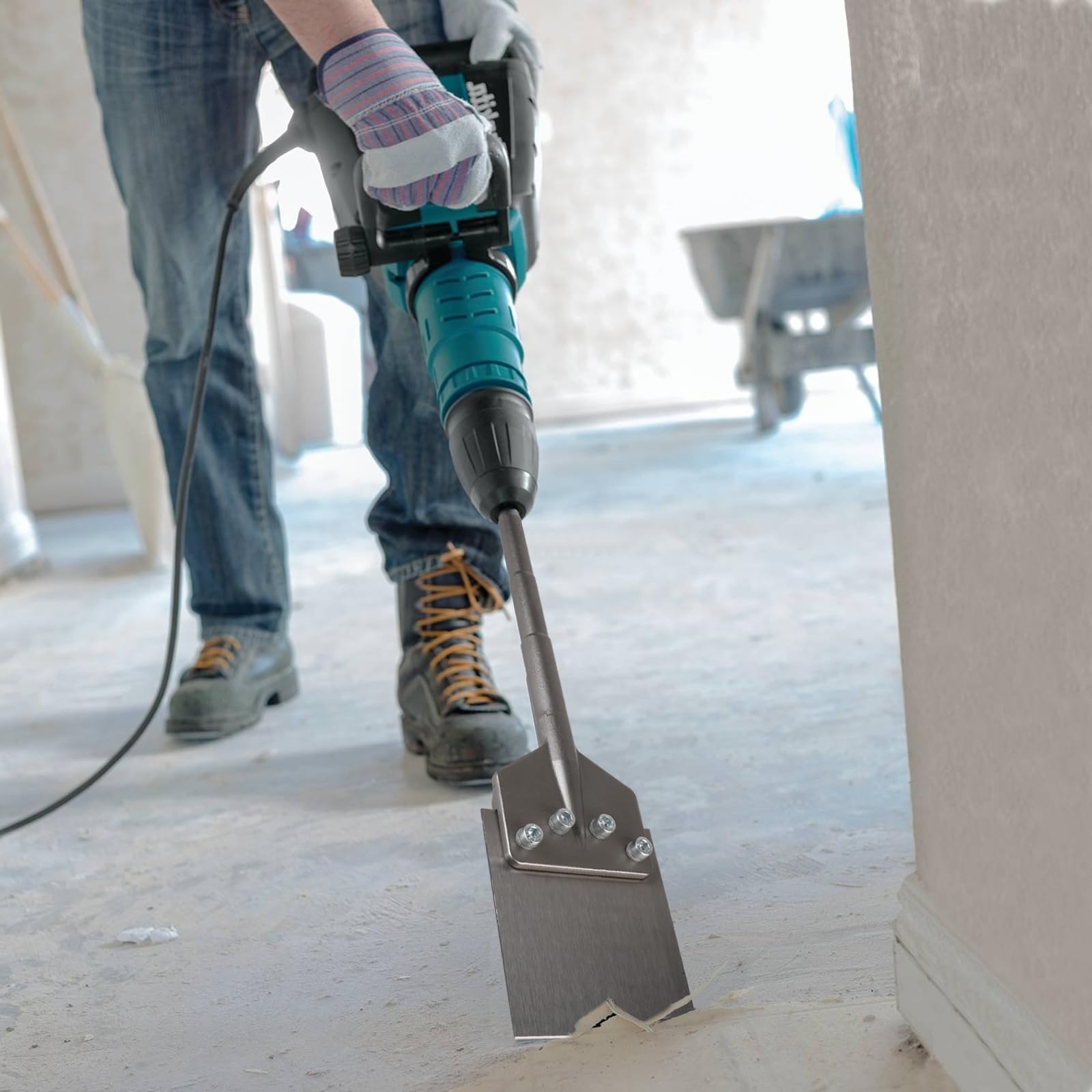 CPROSP Scalpello SDS MAX 620x150mm, Scalpello per Piastrelle, per la Rimozione di Rivestimenti e Pavimenti in Combinazione con Attrezzature di Demolizione
