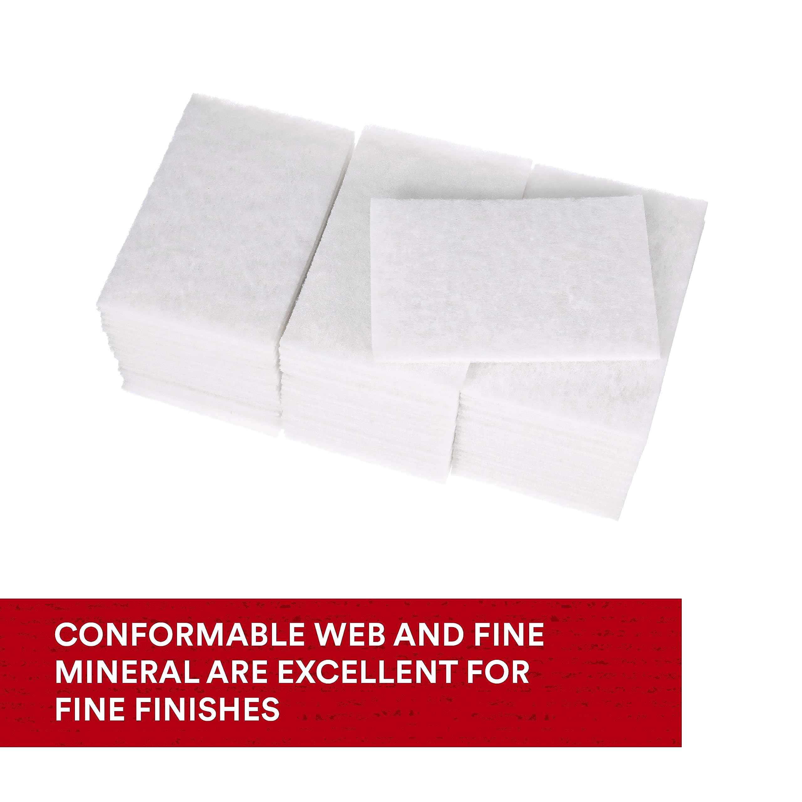 3M Scotch-Brite(TM) Panno per pulizia a mano 07445, in silicato di alluminio, lunghezza 22,86 cm x 15,24 cm larghezza, colore: bianco (confezione da 20)