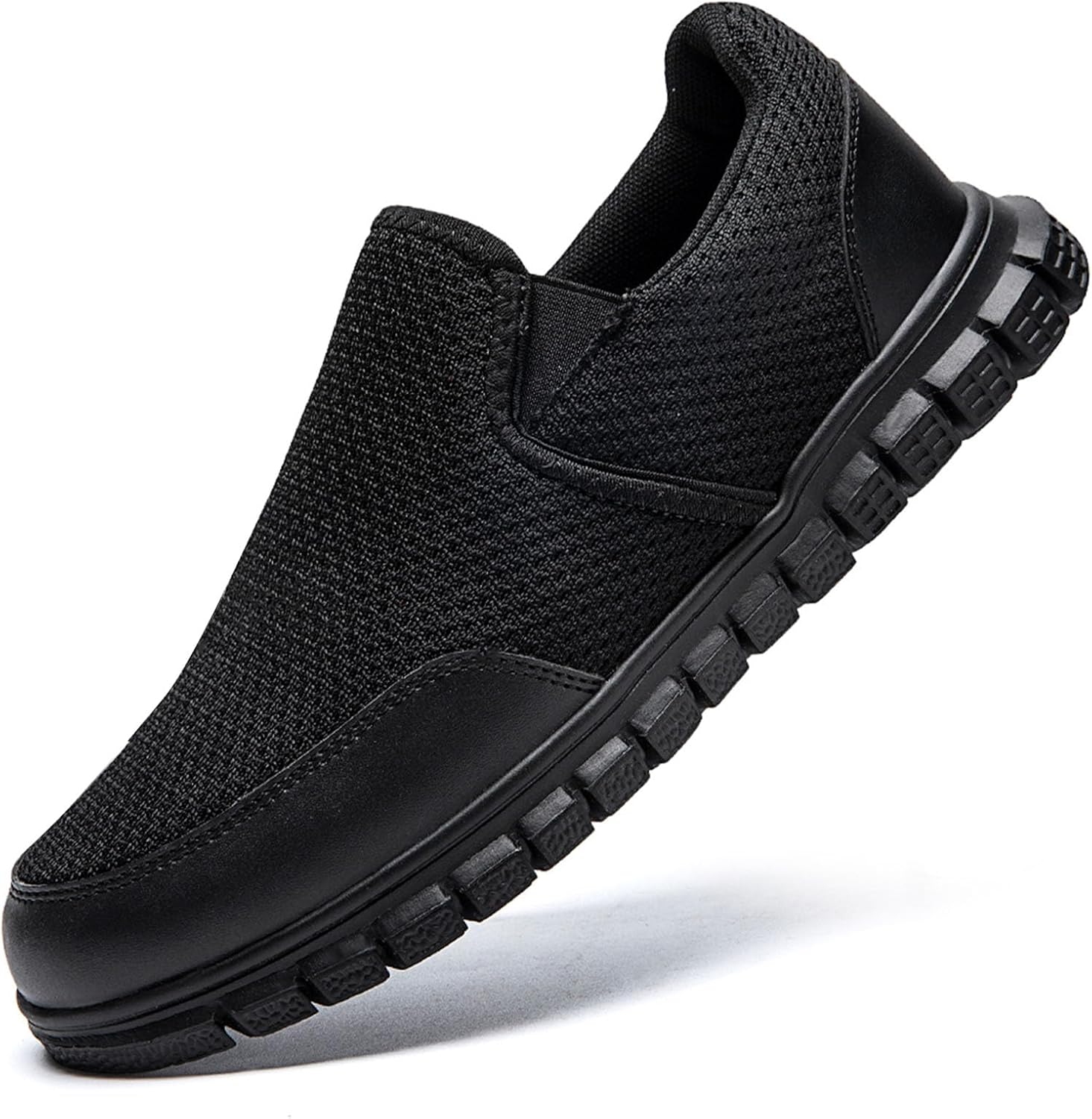 HIIGYL Mens Trainers Slip-On Shoes Casual Loafers for Men Breathable Running Sneakers Lightweight Gym Tennis Walking Shoes