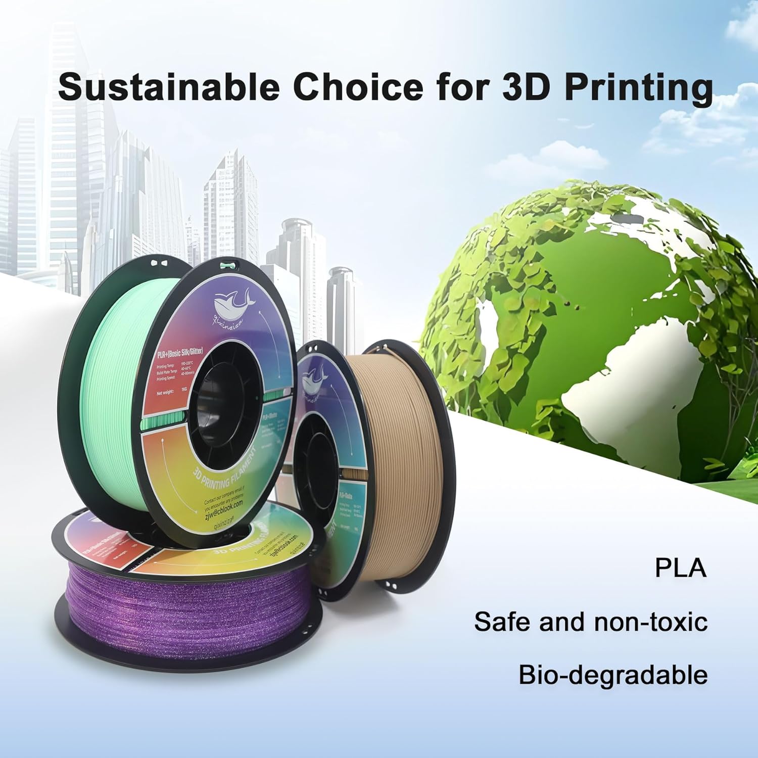 Galaxy PLA Filament 1.75mm Black, 3D Printer Filament Dimensional Accuracy +/- 0.02 mm, Fit Most FDM 3D Printers, 1kg Spool (2.2lbs) - Image 6