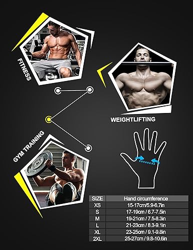Miniatura 7 de KUTOOK Guantes de levantamiento de pesas para mujer, guantes de entrenamiento de gimnasio con protección de palma y agarre adicional, guantes de