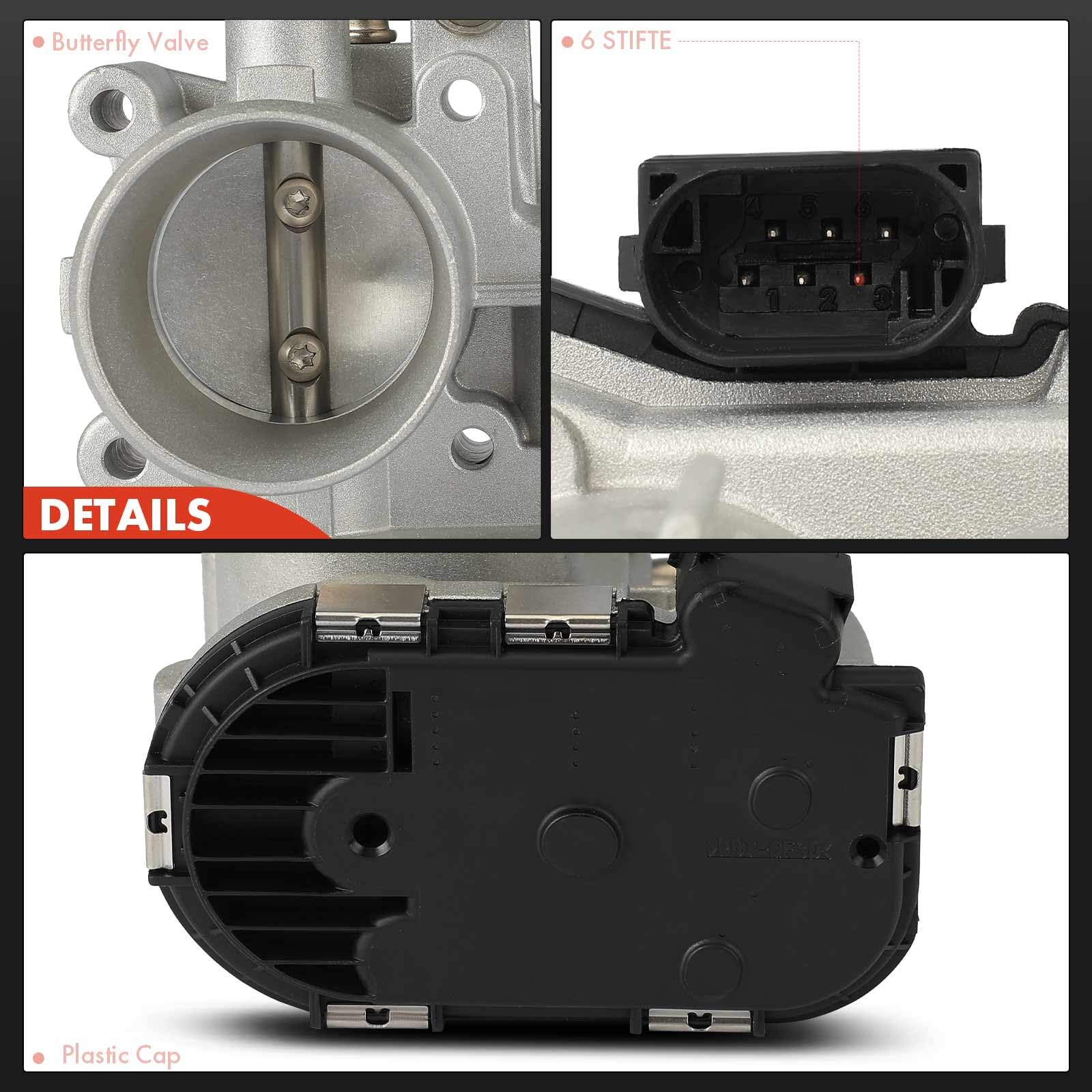 Frankberg Drosselklappenstutzen Kompatibel mit i10 BA IA PA 1.0L 1.2L 2008-2017 Picanto JA TA 1.0L 1.2L 2011-Heute i20 GB IB PB PBT 1.2L 2008-Heute Rio III UB Replace# 3510004200
