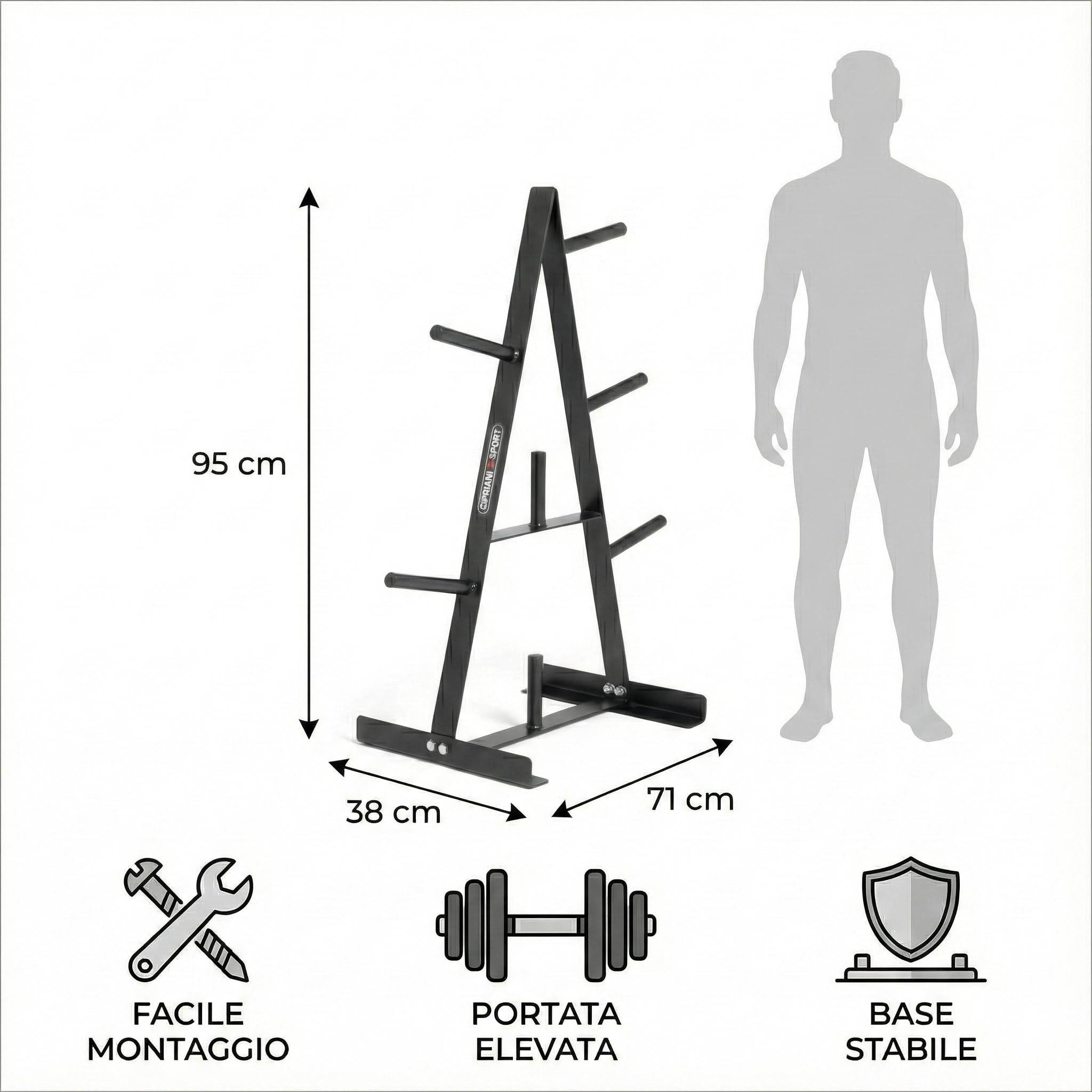 CIPRIANI SPORT - Rastrelliera Porta Dischi e Manubri parent