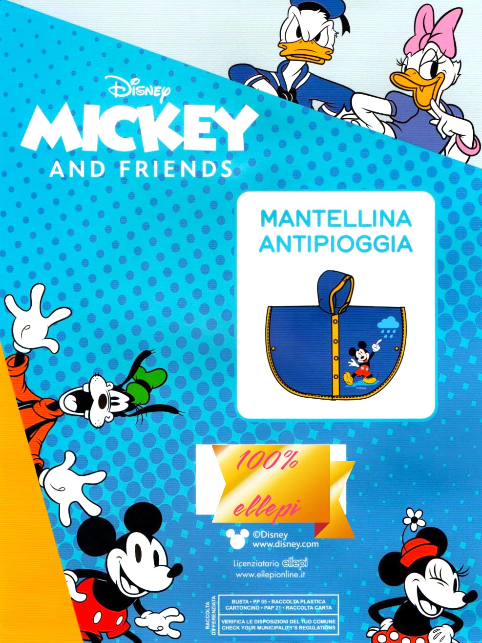 Capa de lluvia Minnie Mickey Mouse Niña Impermeable Años Poncho Antilluvia Capa Niña Niños Chaqueta Niño Kway Regalo Cumpleaños Ropa