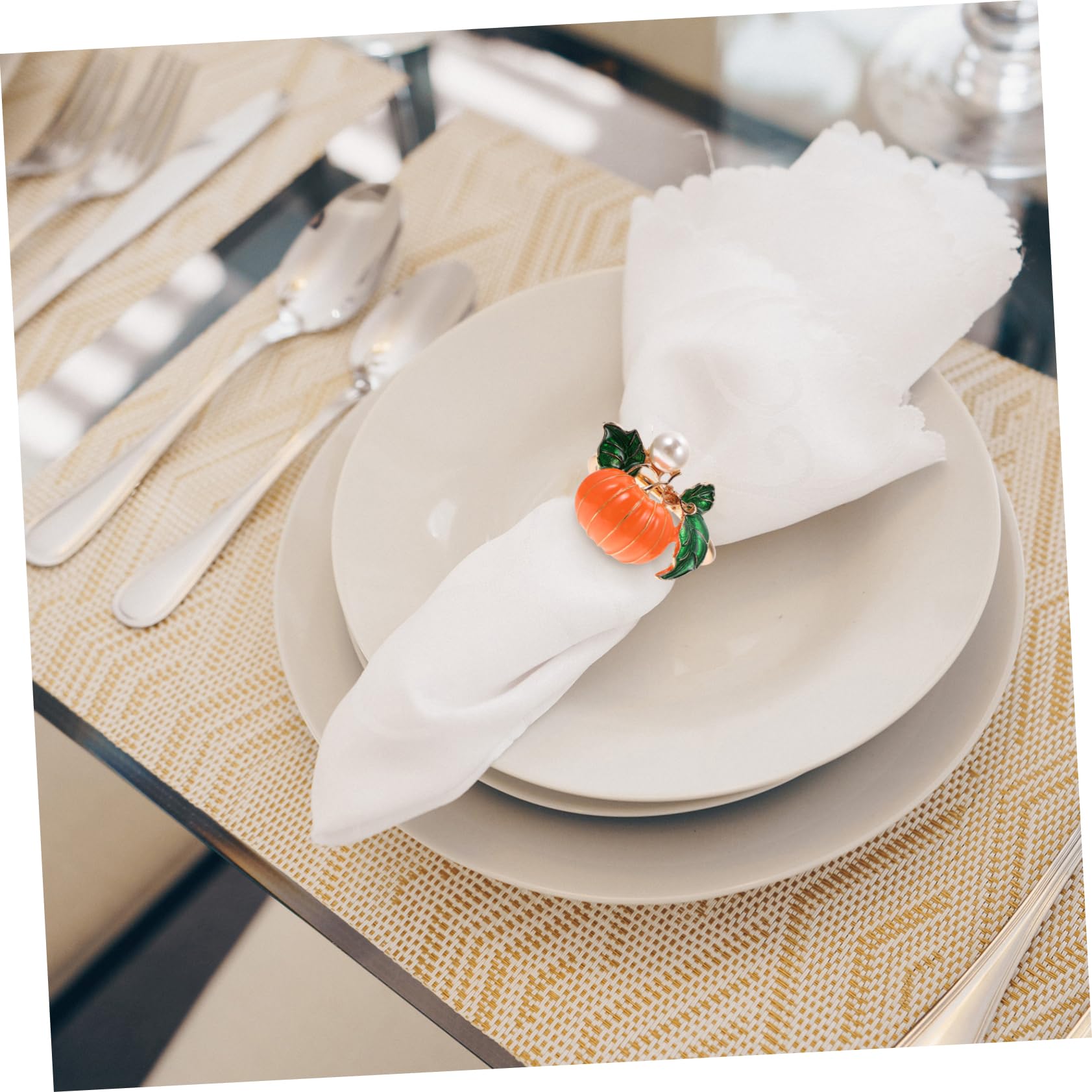 TOPBATHY 12 STK Kürbis Serviettenknöpfe Halloween- Kürbis Tischschnalle Serviettenring Thanksgiving-serviettenring Serviettenringe Für Hochzeitsfeiern Herbst Serviette