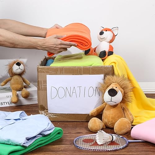 Miniatura 7 de Juego de 20 mantas brillantes a granel de 50 x 60 pulgadas, suaves y ligeras, acogedoras mantas a granel para cama, sofá, manta cálida de forro