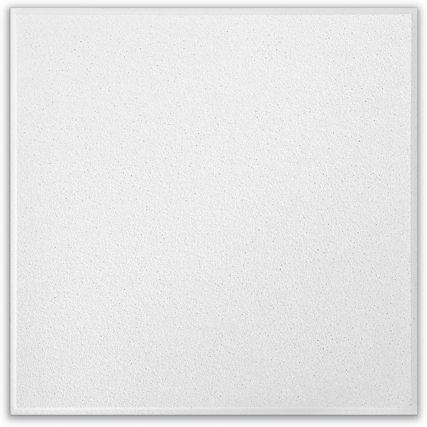 Ceiling Tiles; 2x2 Ceiling Tiles - 16 pc White; Acoustic Ceilings for Suspended Grid; Sahara 271