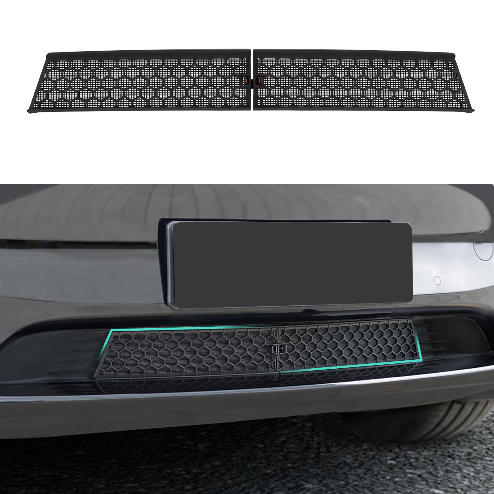REFORM DESIGN Front Grill Mesh Insert Compatiable with Tesla Model Y, Air Vent Cover Guard Replacement for Tesla Model Y Accessories 2020 2021 2022 2023 2024