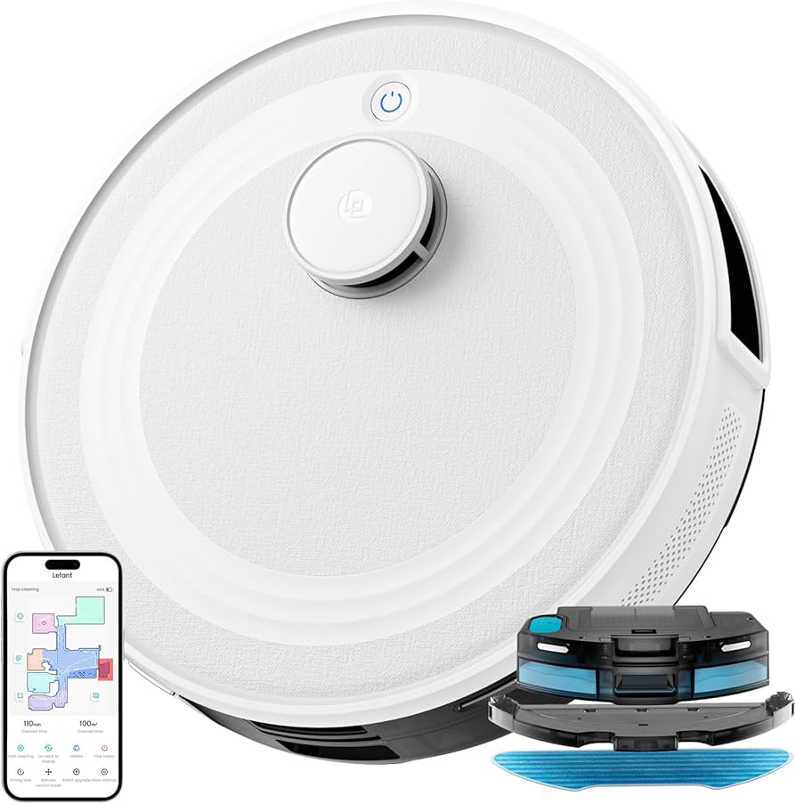 Lefant M2 ロボット掃除機 水拭き両用 自動充電 アプリ＆Alexa対応 Amazon | Lefant M2 ロボット掃除機 水拭き両用 「エリア指定可·禁止