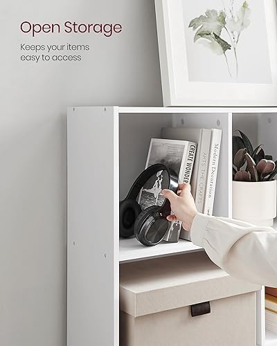 Miniatura 6 de VASAGLE Librería, estantería, unidad de almacenamiento independiente, 11 compartimentos abiertos, usados horizontalmente, verticalmente, boca abajo,