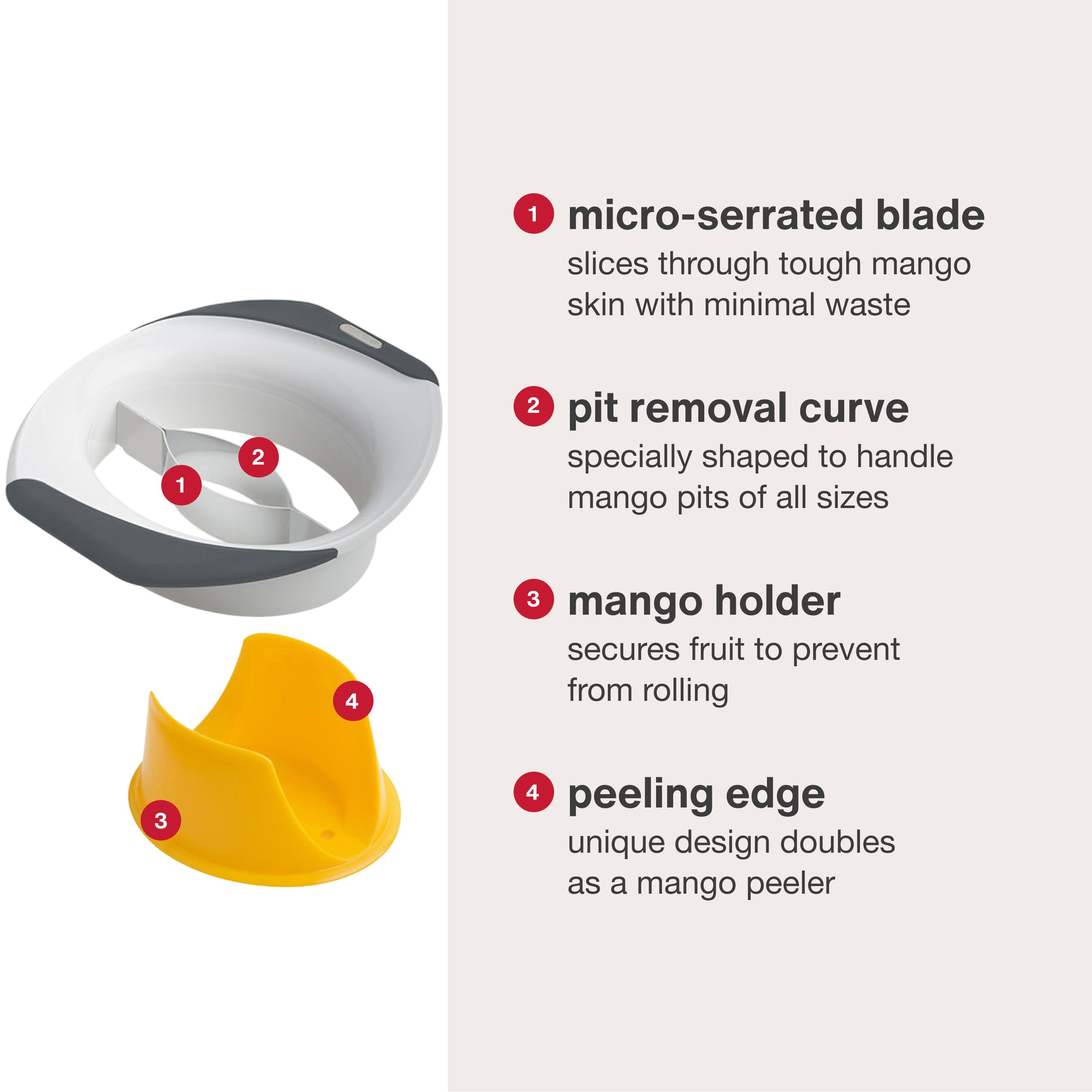 ZYLISS 3 in 1 affettatrice per mango, pelapatate e rimuovi pozzi