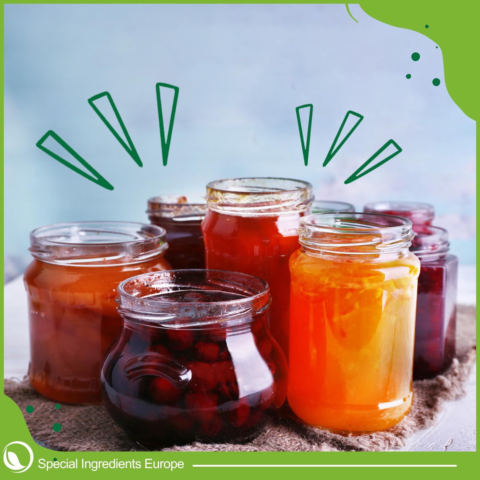 Special Ingredients Pectine 250 gr Poudre, Ideal pour Préparer Confitures, Marmelades, Chutneys et Pâtes de Fruits, Qualité Supérieure, Gélifiant, Végétalien Végétarien - 250 grammes