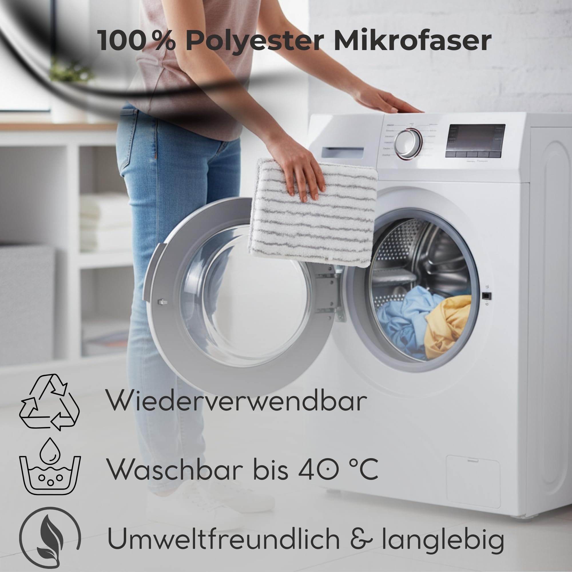 Novaliv 4 limpiadores de azulejos para baño con mango telescópico, incluye funda de microfibra para limpiar azulejos, baño
