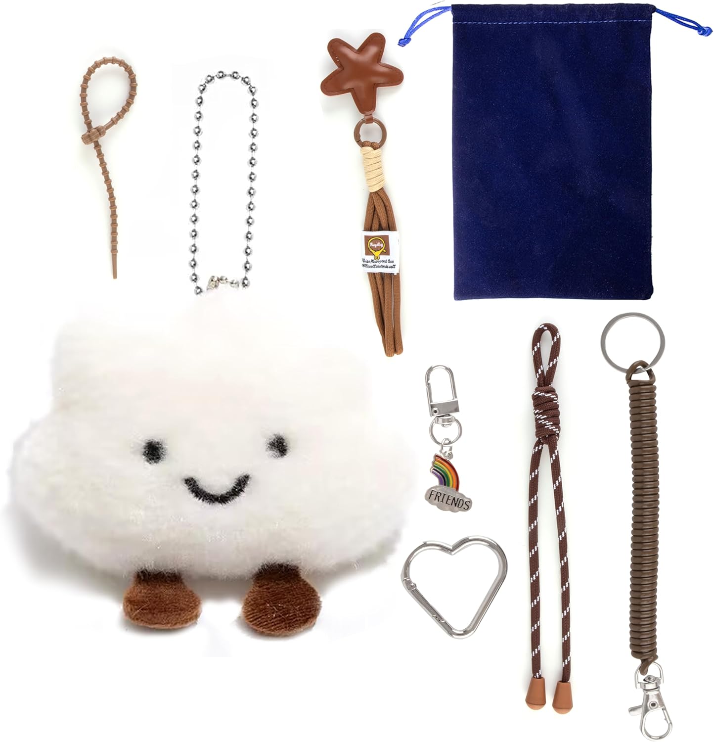 Georgie Porgy Bag Charms Keychains Clothing Accessories for Women Handbags Purse Backpack Sports Bag Pendant Gift for Girls - Image 2