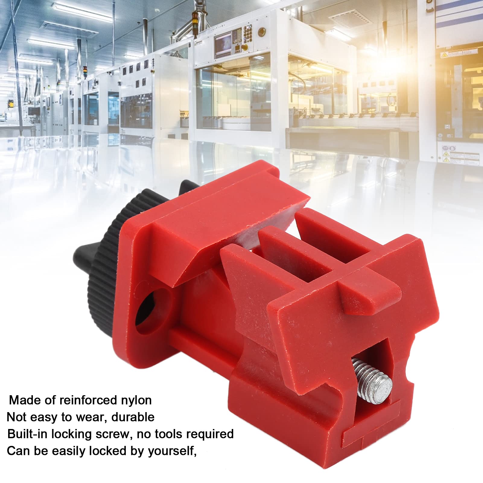 HERCHR Lockout Tagout Kit, Circuit Breaker Lockout Device Safety Lock Out Kit Universal Lock Out Tool Set Loto for Locks