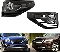 Vista 5 de labwork 1 par de luces antiniebla de repuesto para Nissan Pathfinder 2017-2019, luces antiniebla de conducción con bombillas, cubiertas de luz