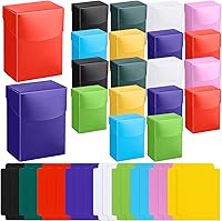 Zhehao 40-Piece Trading Card Deck Boxes with 20 Dividers - Portable Storage Cases for TCG, MTG, Poker, Sports Cards & Games (9 Colors)