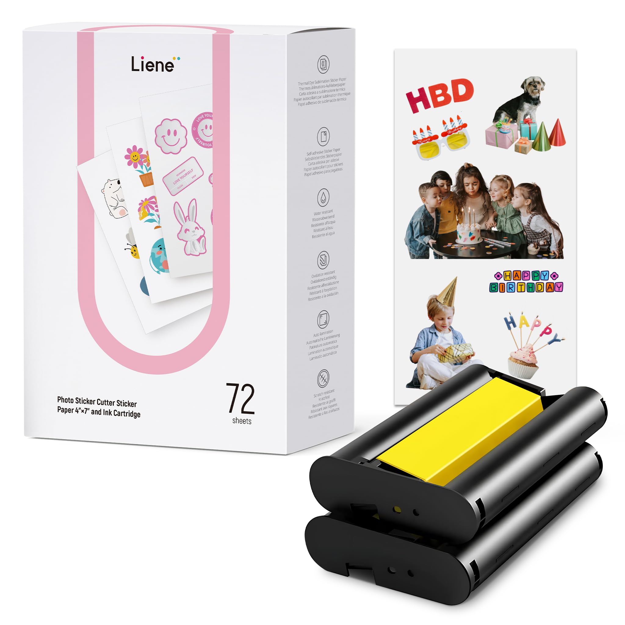 Amazon.co.jp: Liene ステッカーペーパー&カートリッジ (強化粘着
