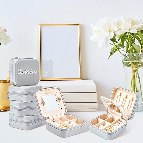 Miniatura 5 de 10 piezas de joyería de viaje a granel pequeño portátil caja de joyería de viaje organizador de joyas de viaje soporte de joyería de viaje para