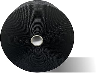 42 ft Gymnastics Mat Hook for Carpet Bonded Foam, 4" Wide Hook Mat Fastener for Tumbling, Fastener Nylon Hook Mats for Cheerlead Gym Floor, Black
