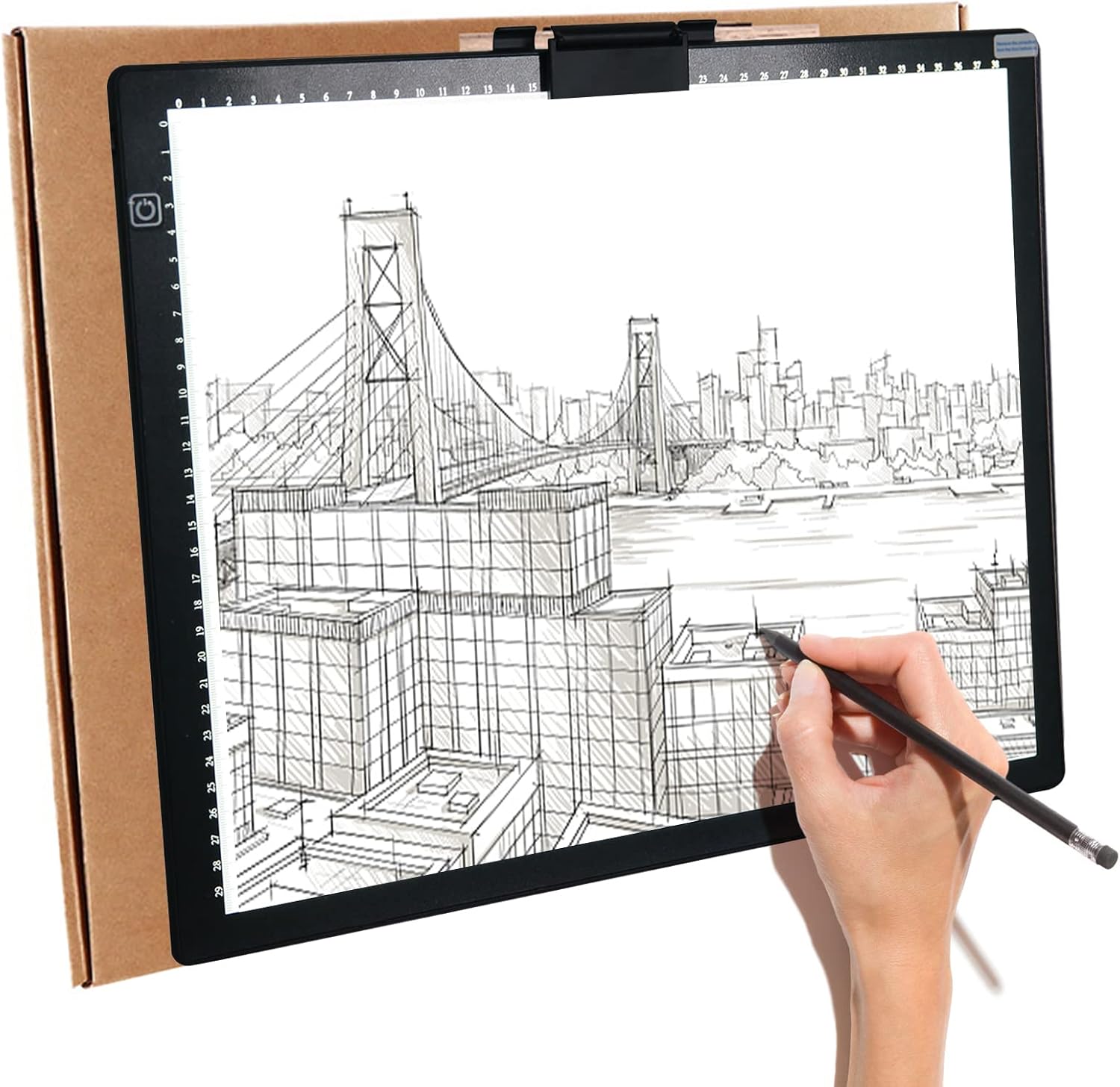 mlloaayo Light Box Drawing Pad, A3 Copy Board with USB Cable, LED Light