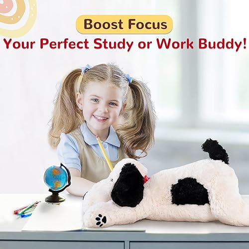 Miniatura 6 de Animales de peluche con peso para perros en blanco y negro, 32 pulgadas, 6.5 libras, animales de peluche con peso de 32 pulgadas, 6.5 libras,