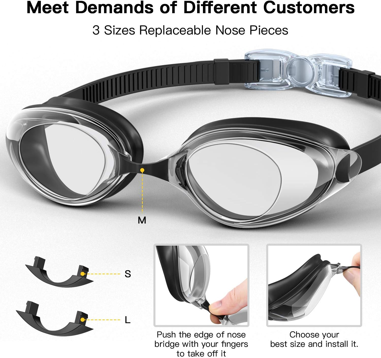 Aegend Swim Goggles, Swimming Goggles Anti-Fog for Man Women Youth Adult : Sports & Outdoors