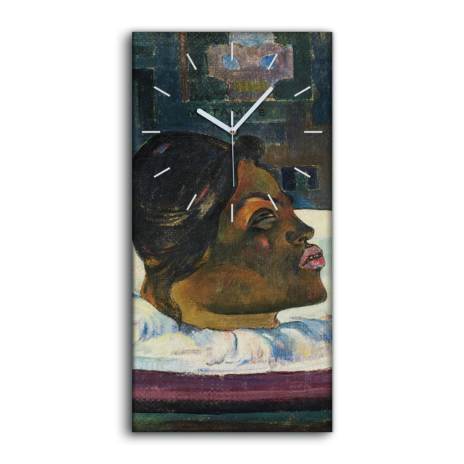 Horloge ne pas tic tac en silence art moderne abstrait sur toile