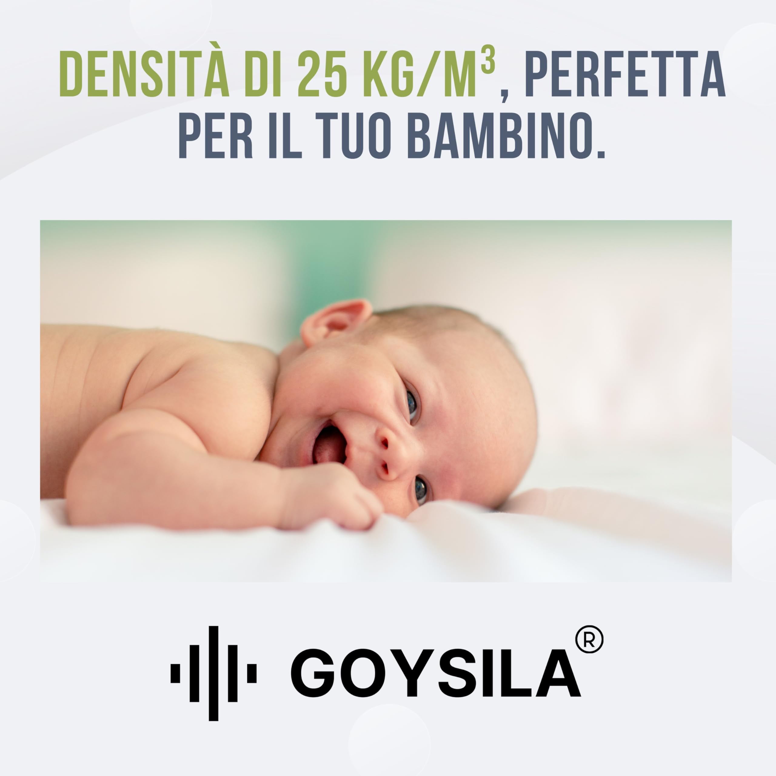 GOYSILA Materasso Next To Me Compatibile Chicco Materassino Culla Neonato Antisoffoco Traspirante Certificato Oeko-Tex h 7cm per Next2Me Dream Magic Air Cam Cullami Brevi Nanna Oh 83x50 cm
