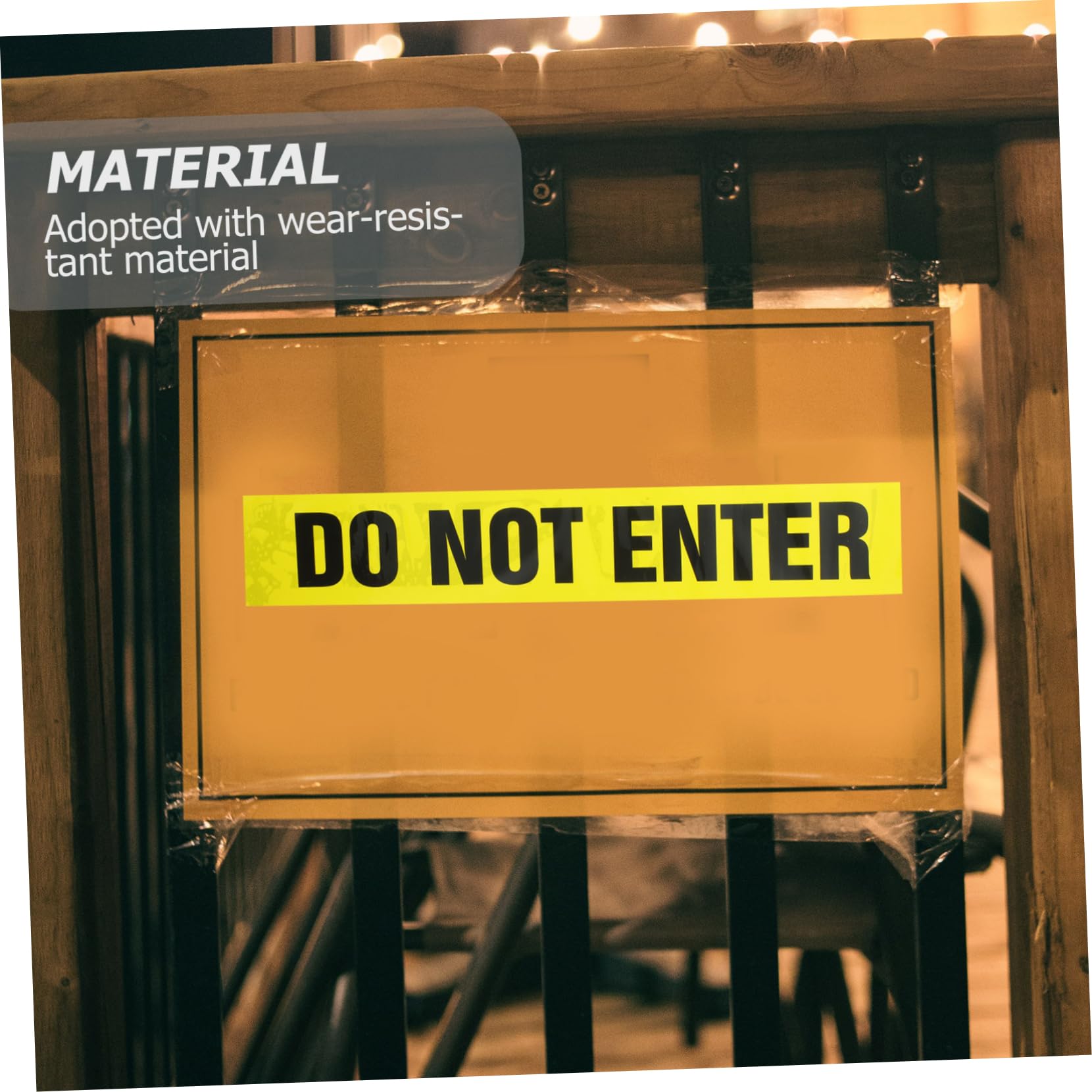 Cabilock 1Roll Do Not Enter Safety Tape Self Adhesive Caution Barrier Tape for Walls Floors Heavy Duty Industrial Strength High Visibility Yellow Warning Tape