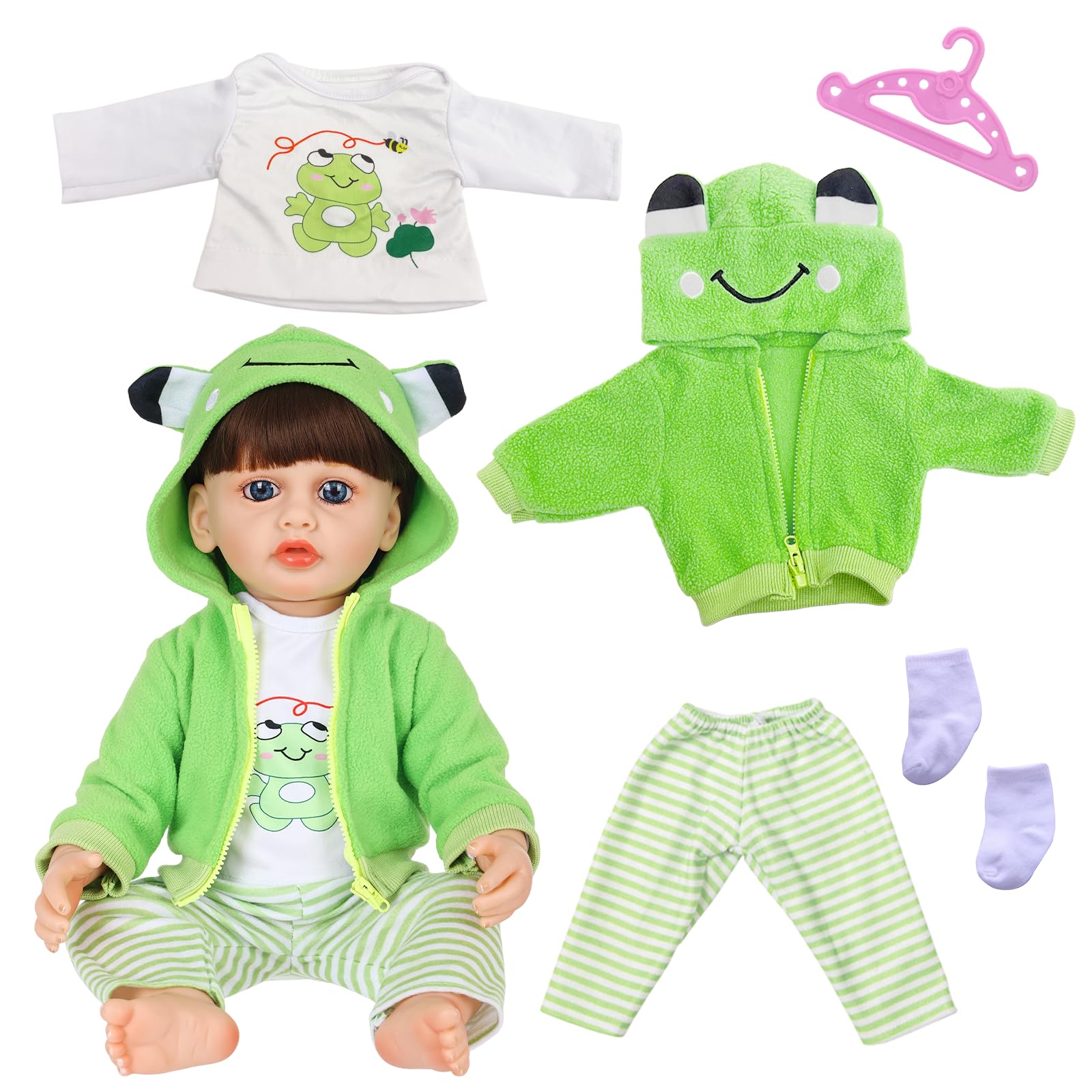 5 Pcs Doll Clothes for 20-22inch Baby Doll