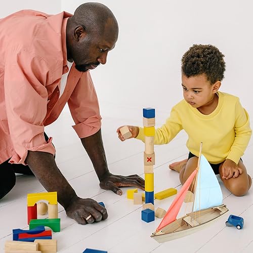 Miniatura 4 de Beavorty Decoración para el hogar Juguetes educativos para niños, rompecabezas 3D, velero, náutico, madera, velero, kit de modelo de artesanía, kit