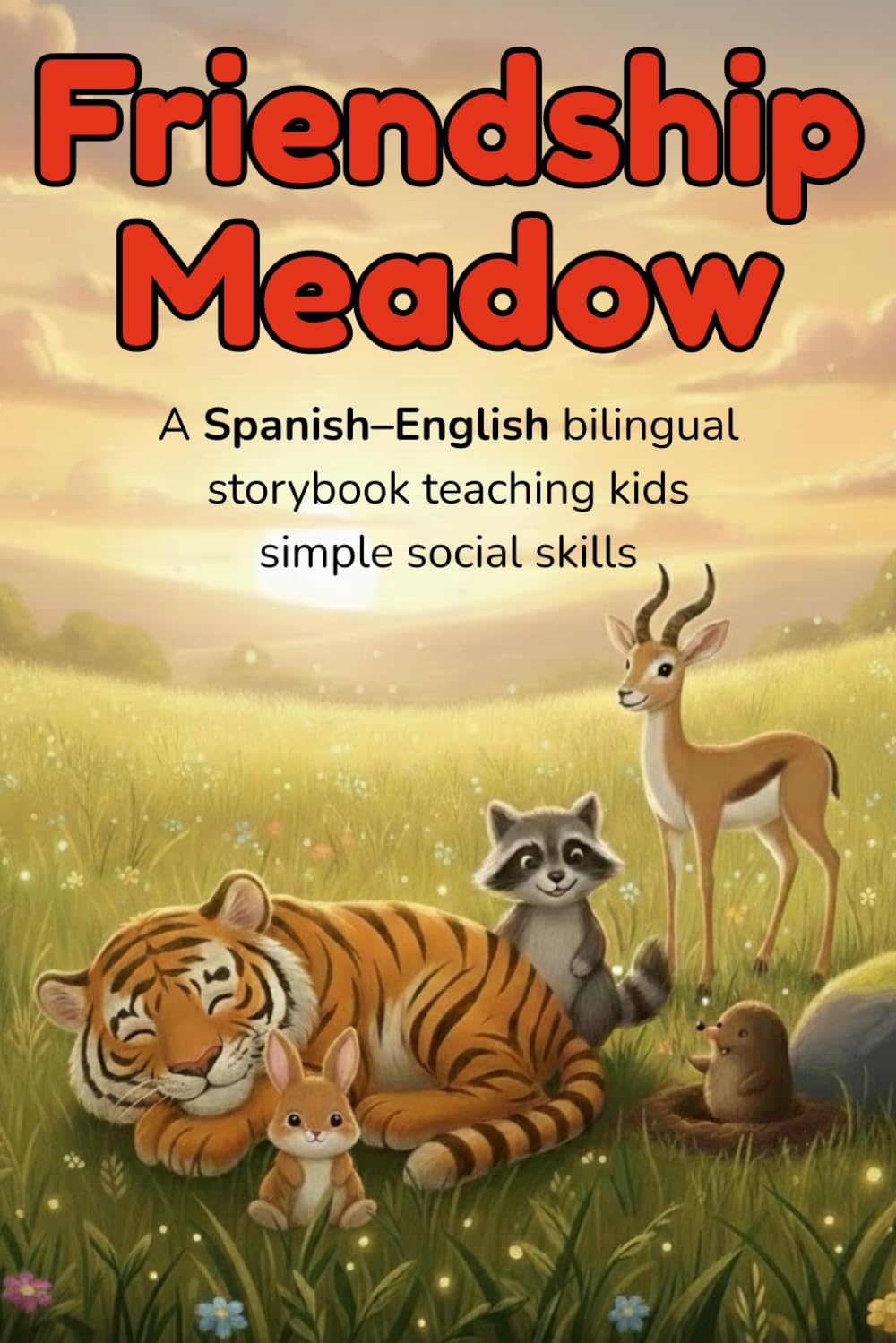 Friendship Meadow – A Spanish–English bilingual storybook teaching kids simple social skills: A Spanish–English bilingual children’s book with animal ... (Growing Together – Spanish–English)