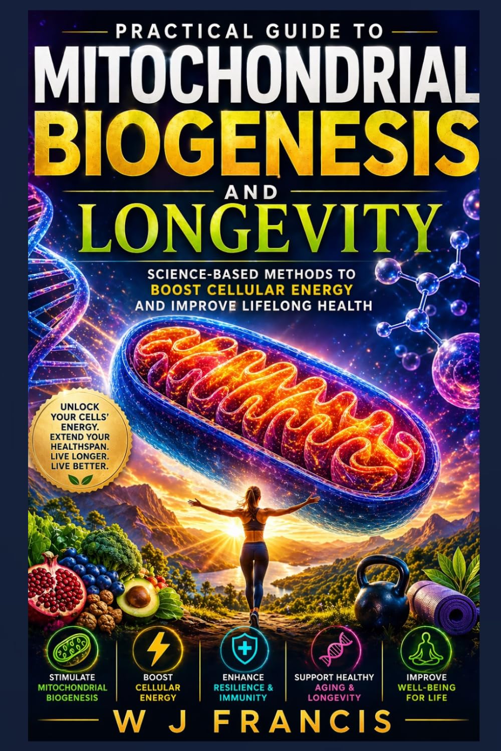 Practical Guide to Mitochondrial Biogenesis and Longevity: Science-Based Methods to Boost Cellular Energy and Improve Lifelong Health