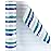 WRAPAHOLIC 30 Inch Blue Wrapping Paper Roll - Jumbo Blue Navy and Grey Lines Print for Birthday, Holiday, Wedding, Baby Shower Wrap - 30 inch x 33 feet