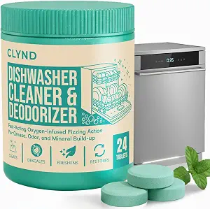 Dishwasher Cleaner and Deodorizer Tablets - 24 Pack