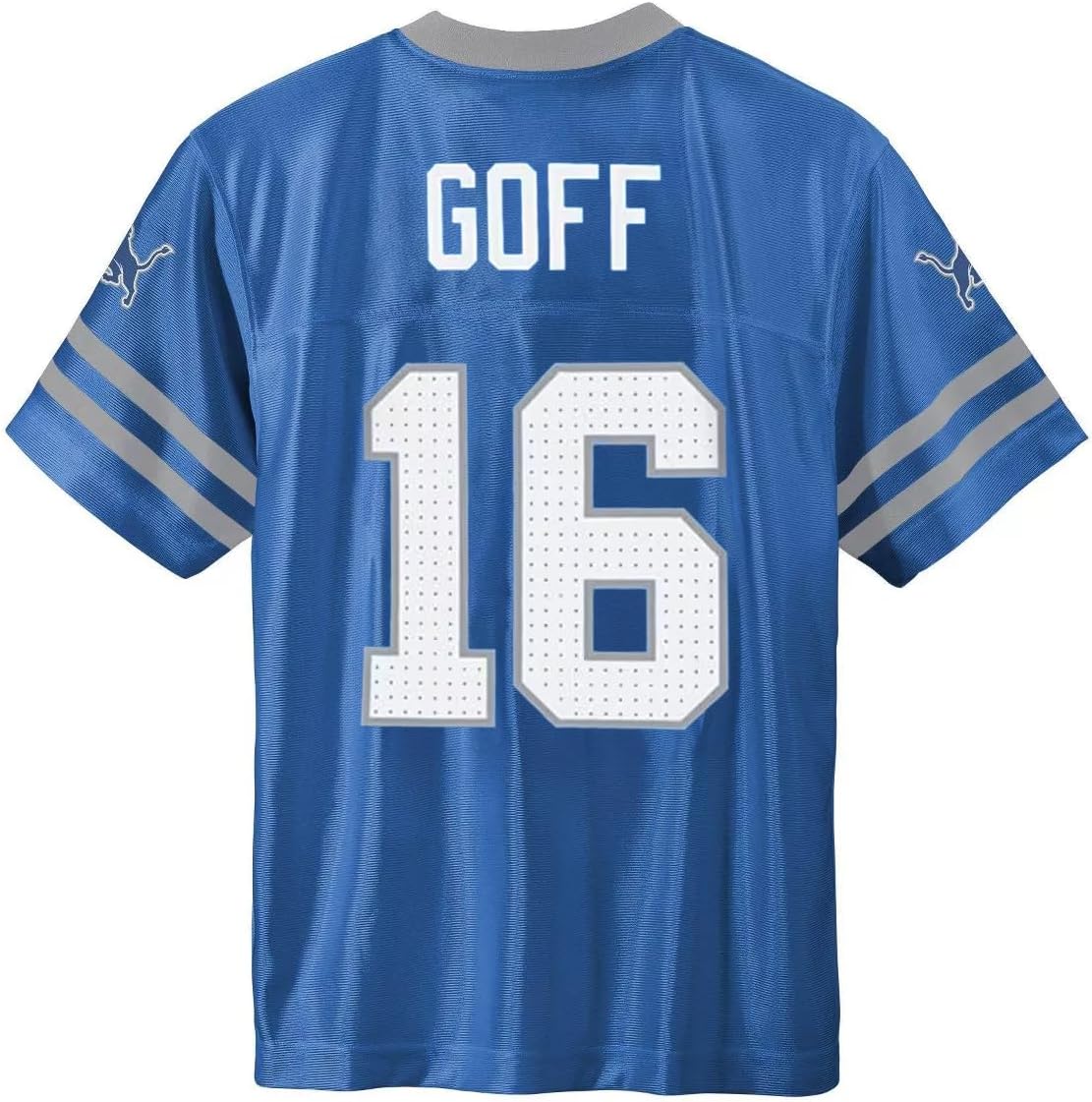 Jared Goff Detroit Lions Blue #16 NFL Kids Youth 4-20 Name and Number Team Color Home Player Football Jersey