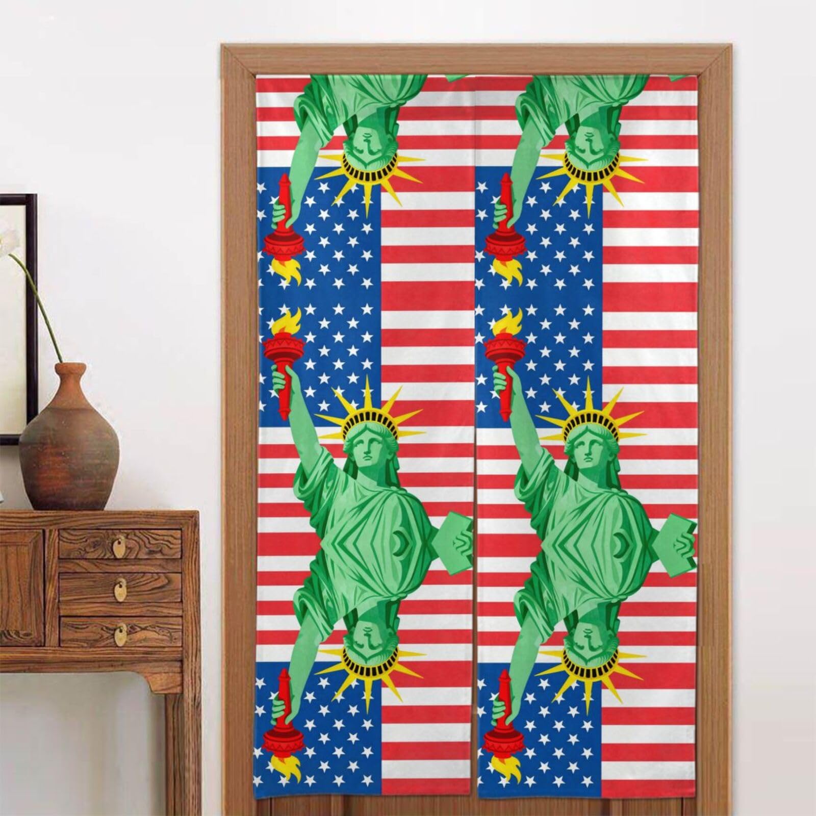 CNTDBU Statue Door Curtain 34x56 Inch-Room Divider Panel for Privacy, Entryway Screen for Kitchen Bedroom