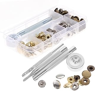 COHEALI 30 Conjuntos De Botões De Pressão Botões De Terno Para Roupas Botões De Metal Botões De Jean Sem Botões Acessórios E Suprimentos De Costura Kit De Reparo De Botões Pinos De